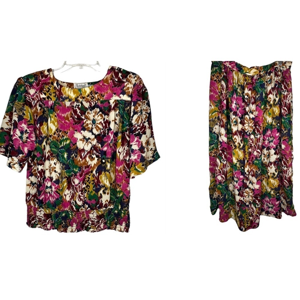 Vintage‎ Notations Floral Skirt Set